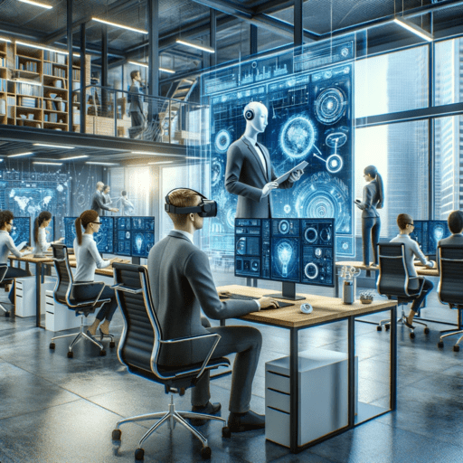 Arbeit im modernen Büro
